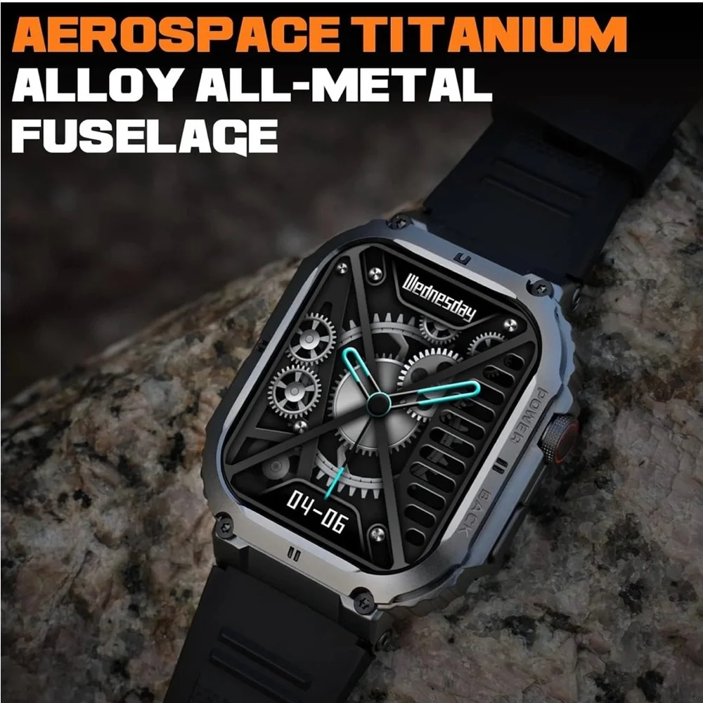 Smartwatch with Black and Silver Design